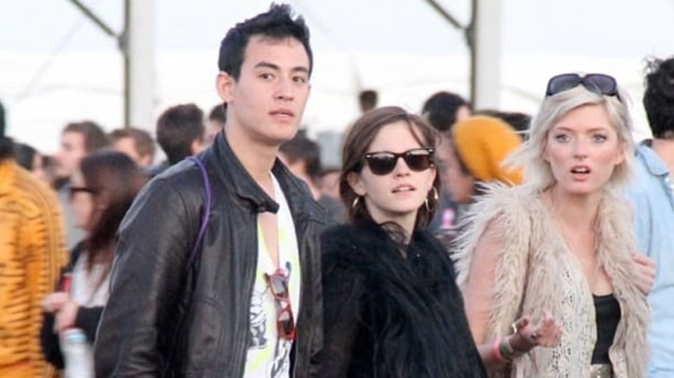 Emma Watson s přítelem Willem Adamoviczem a kamarádkou